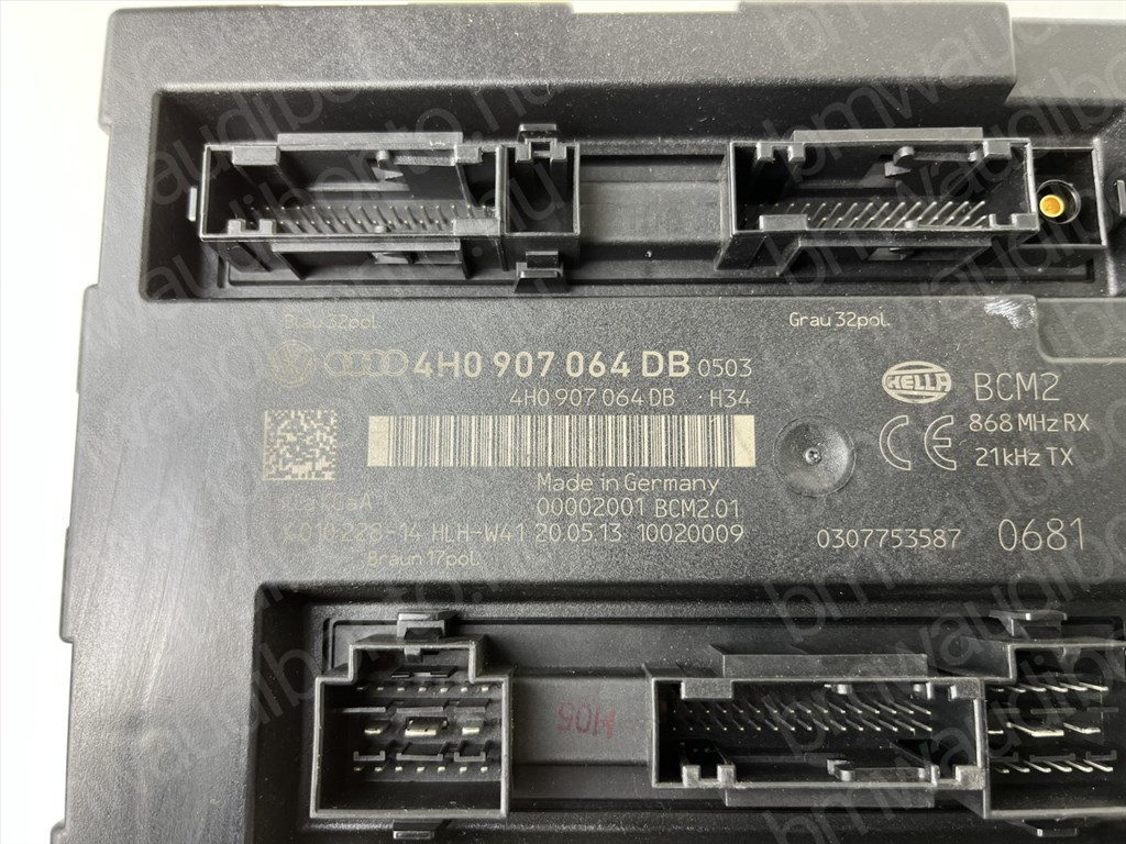 AUDI A6 C7 (4G2, 4GC) Komfort vezérlőegység/modul (4H0907064DB, 4H0907064FB, 4H0907064AB, 4H0907064AP, 4H0907064CB, 4H0907064EB, 4H0907064AA, 4H0907064AN, 4H0907064BB) 2. kép