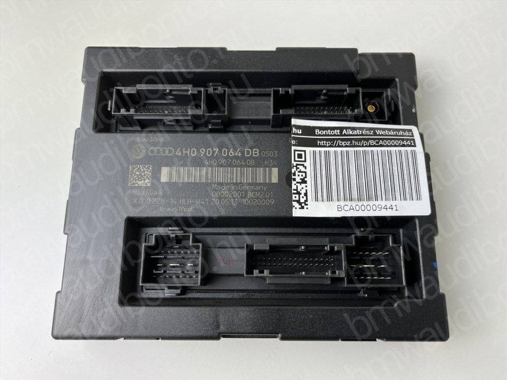 AUDI A6 C7 (4G2, 4GC) Komfort vezérlőegység/modul (4H0907064DB, 4H0907064FB, 4H0907064AB, 4H0907064AP, 4H0907064CB, 4H0907064EB, 4H0907064AA, 4H0907064AN, 4H0907064BB) 3. kép