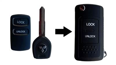 Mitsubishi Lancer Galant Grandis L200 Outlander Pajero kulcs bicskakulcs átalakító nyers kulcs