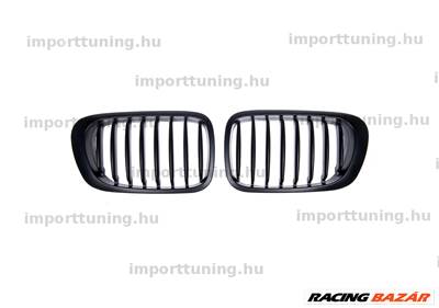 BMW 3 E46 1999-2003 Single Line Matt Fekete hűtőrács 