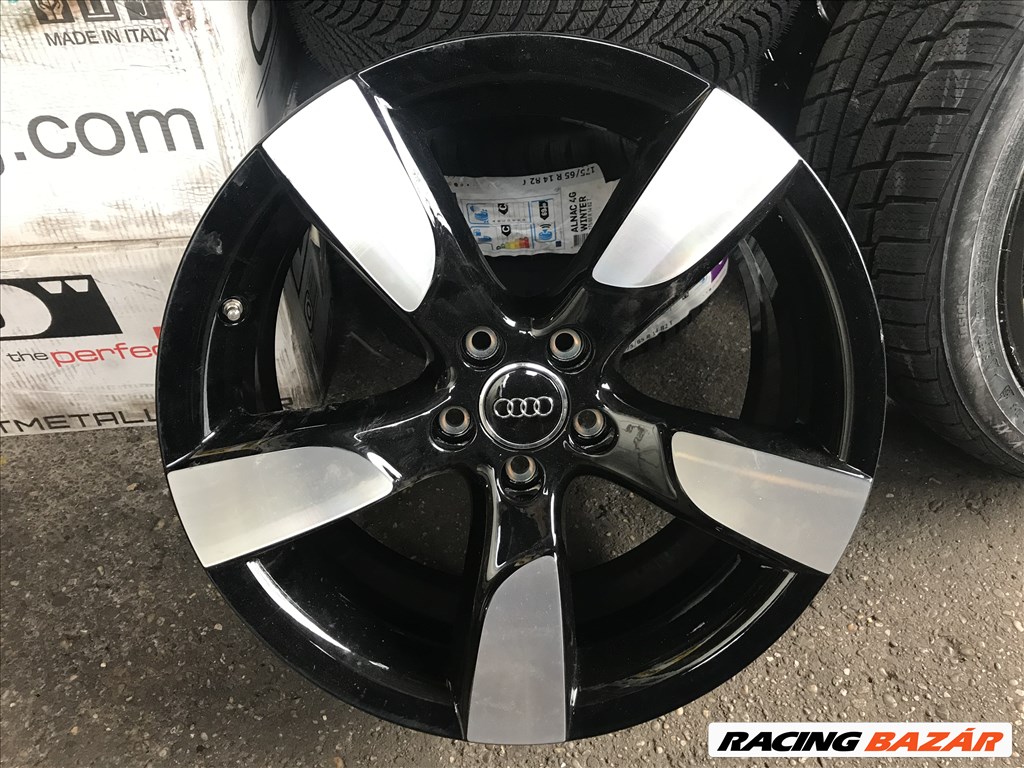 Audi A4 8K gyári Bi-Color "ROTOR" 8,5X19-es 5X112-es ET43-as könnyűfém felni garnítúra eladó 4. kép