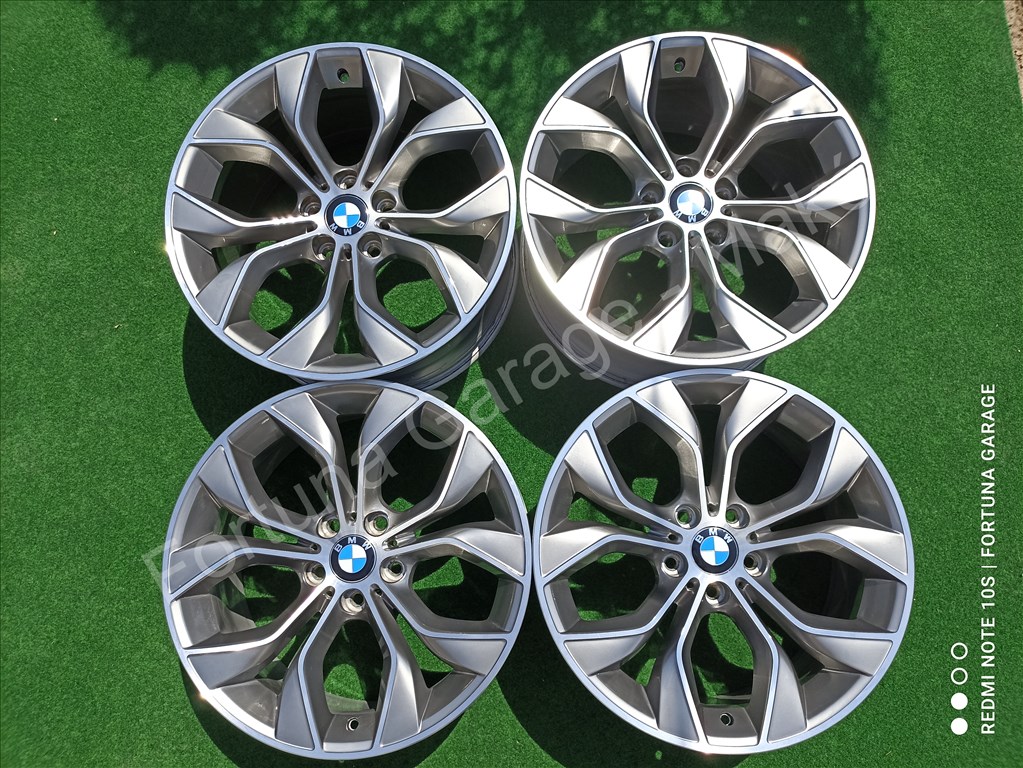 5x120 19" BMW Style 608 kétszéles felújított alufelni garnitúra + TPMS 1. kép