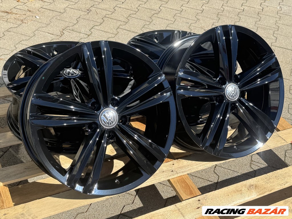 R18 5x112 Original Volkswagen Sebring 7J ET43 Black Glossy OE 5NA601025N  2. kép