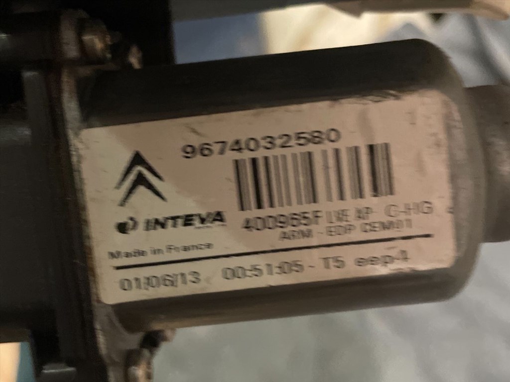 CITROËN C4 Picasso I UD_ Bal első Ablakemelő Motor 3. kép