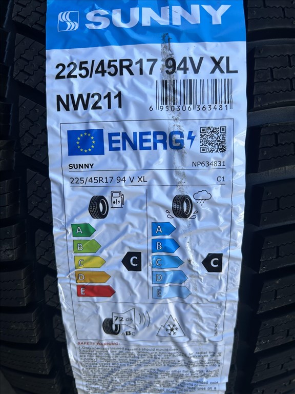 4db 225/45×17″ Sunny téli új gumiabroncs. (3691383) 2. kép