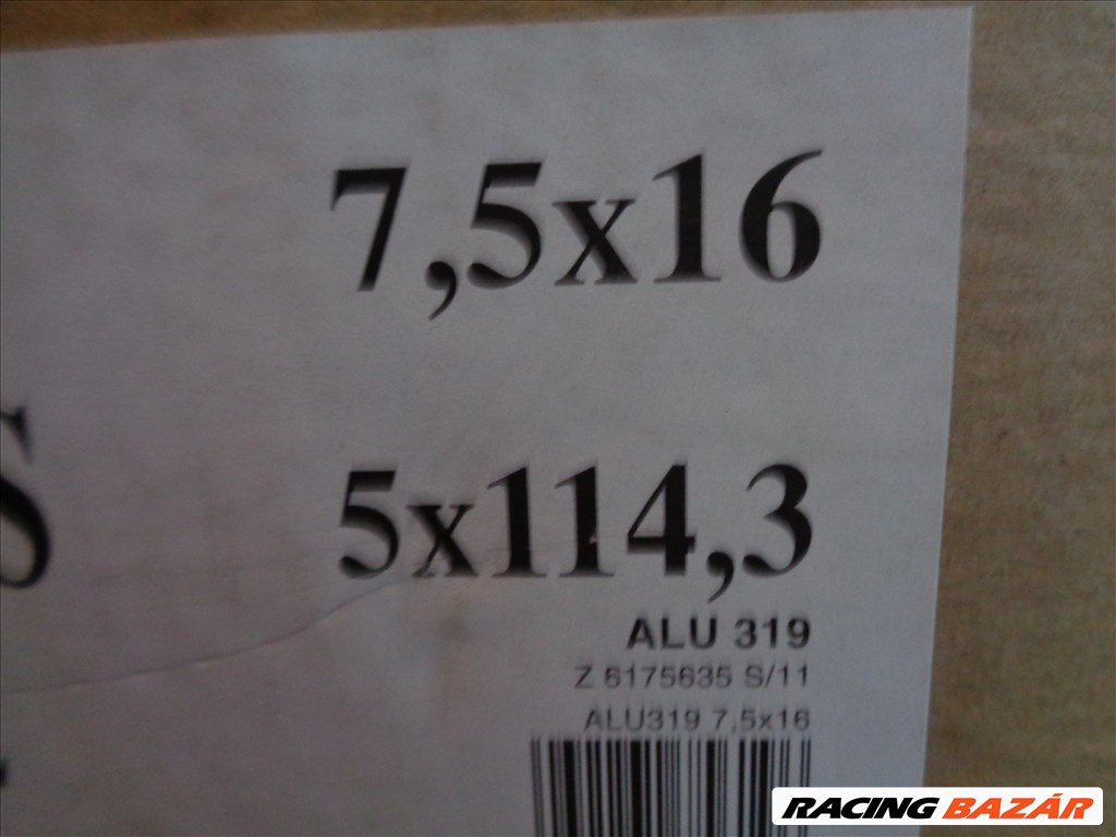 Új Német alufelni 16-os, 5×114.3-as osztóval, dobozában eladó. 7. kép