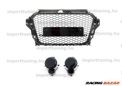 Audi A3 8V 2012-2016 Fényes Fekete Hűtőrács