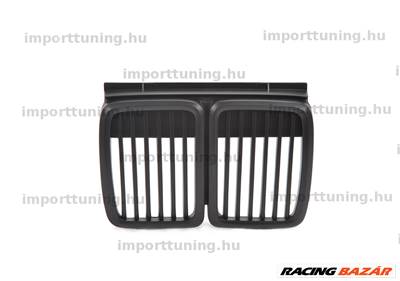 BMW 3 E30 Single Line Matt Fekete Hűtőrács