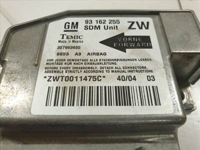 Opel Tigra TwinTop Légzsák elektronika ZW 93162255