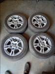 5x114.3-as 6.5x15" használt Platin alufelni, rajta 195/65R15 használt Continental téli gumi sxx4