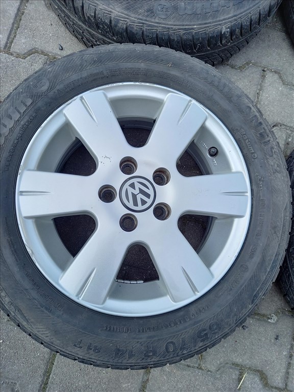  Vw Polo 5x100 lyukosztású 6JJ 14" újszerű alufelni  ixx 3. kép