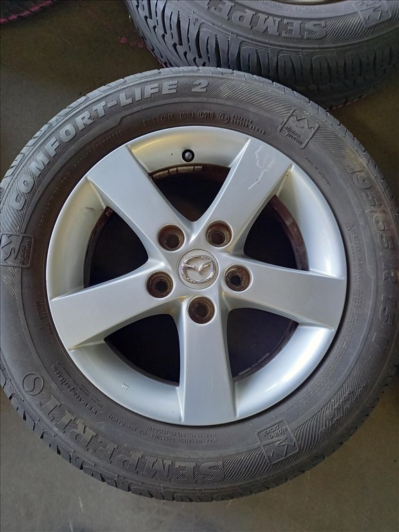  Mazda3/6 5x114.3-as 6x15" használt alufelni, rajta 195/65 újszerű Semperit nyári gumi  sxx3 3. kép
