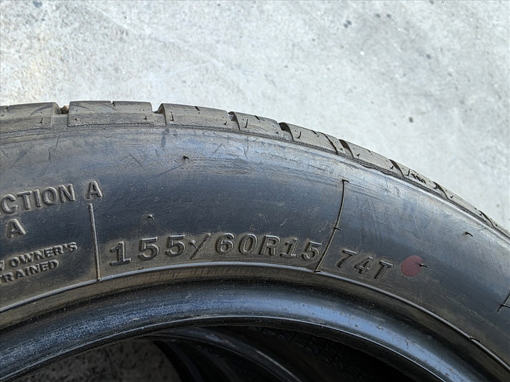 155/60R15 Leao garnitúra teljesen új állapotban eladó! 7. kép