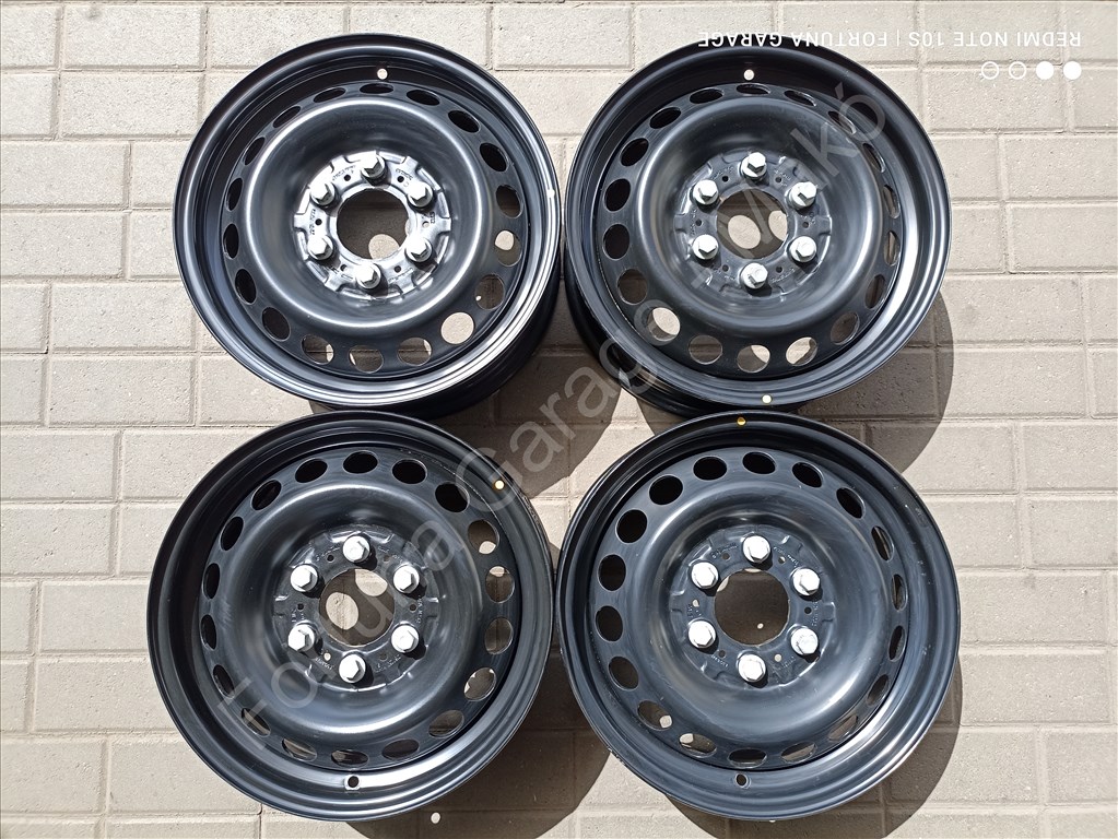 6x130 16" Mercedes Sprinter új lemezfelni garnitúra csavarokkal 1. kép