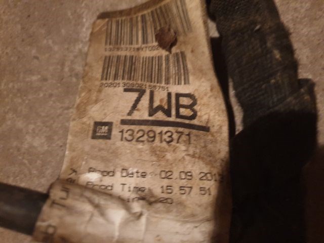 Opel Astra J 1.7 CDTI Akkumulátor kábelköteg A17dts A17dte A17dtc A17dtn 13291371 3. kép