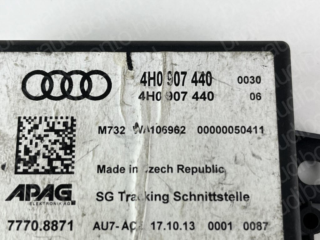 AUDI A6 C7 (4G2, 4GC) GPS vezérlőegység/modul (4H0907440) 2. kép