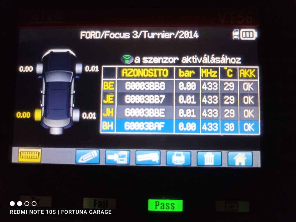 Ford használt TPMS garnitúra 3. kép
