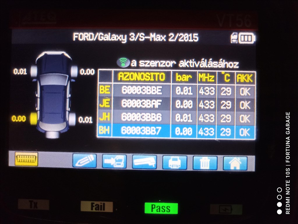 Ford használt TPMS garnitúra 4. kép