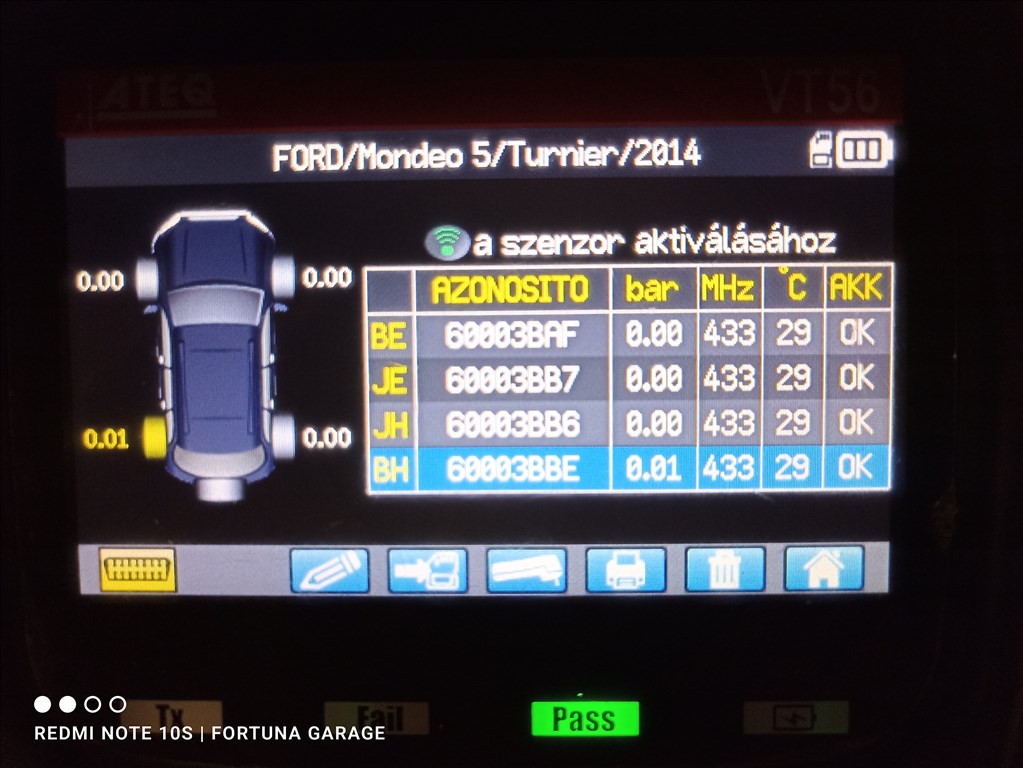 Ford használt TPMS garnitúra 6. kép