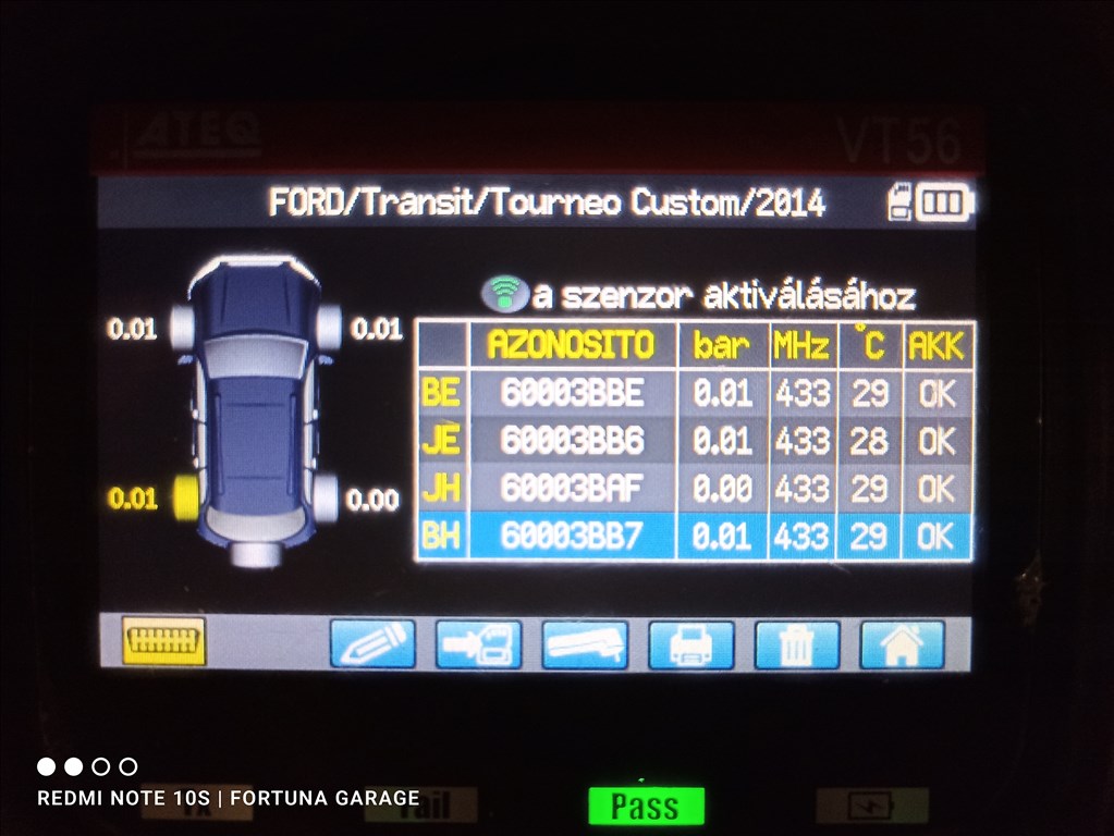 Ford használt TPMS garnitúra 7. kép