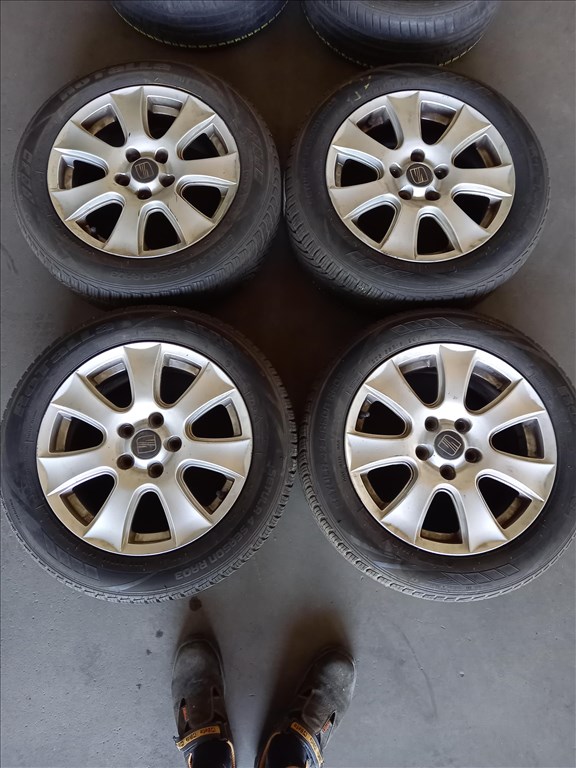 Seat 5x112-as 6.5x16" használt alufelni, 205/55R16 használt Rotolla négyévszakos gumi sxx3 1. kép
