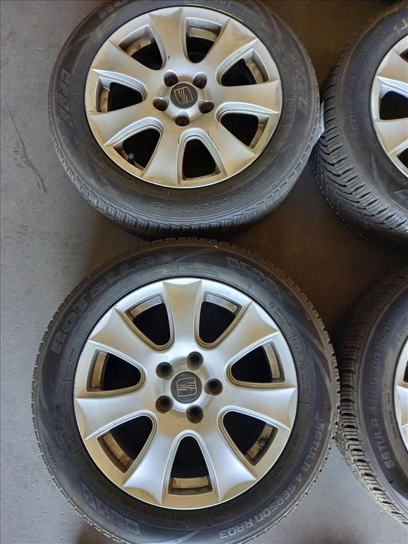 Seat 5x112-as 6.5x16" használt alufelni, 205/55R16 használt Rotolla négyévszakos gumi sxx3 2. kép