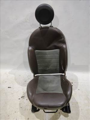 166517 Fiat 500 2007-2015 bal első félbőr ülés, a képen látható állapotban