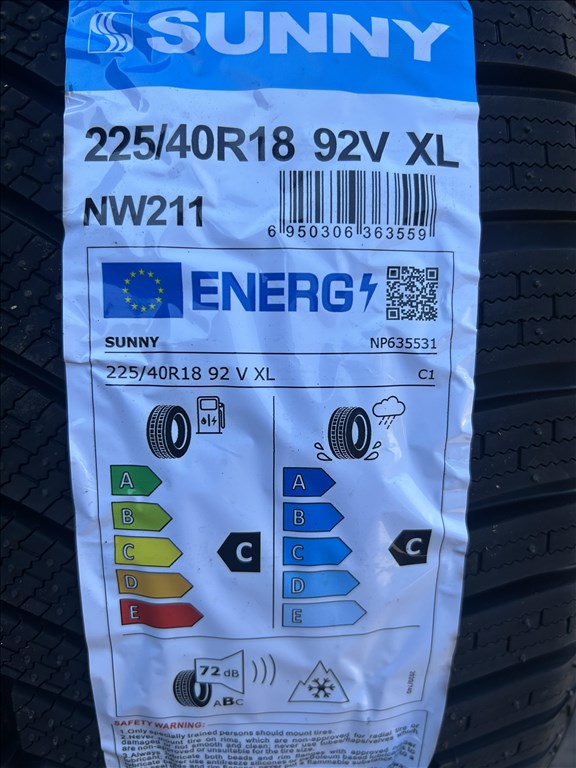 4db 225/40×18″ Sunny téli új gumiabroncs. (3691386) 2. kép