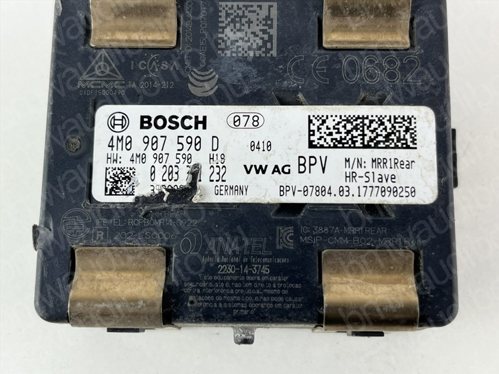 AUDI A4 B9 (8W2, 8WC) Holttér érzékelő (4M0907590D) 2. kép