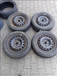 Toyota 5x100-as 5.5x15" használt (gyári felni) lemezfelni 185/65 újszerű Bridgestone téli gumi sxx1