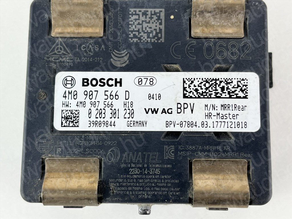 AUDI A4 B9 (8W2, 8WC) Holttér érzékelő (4M0907566D) 2. kép