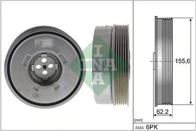 INA 544 0501 10 - Szíjtárcsa, főtengely BMW BMW (BRILLIANCE) MINI