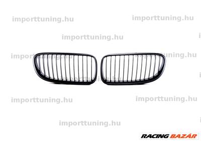 BMW 3 E92 E93 2010-2013 Facelift Single Line Matt Fekete Hűtőrács