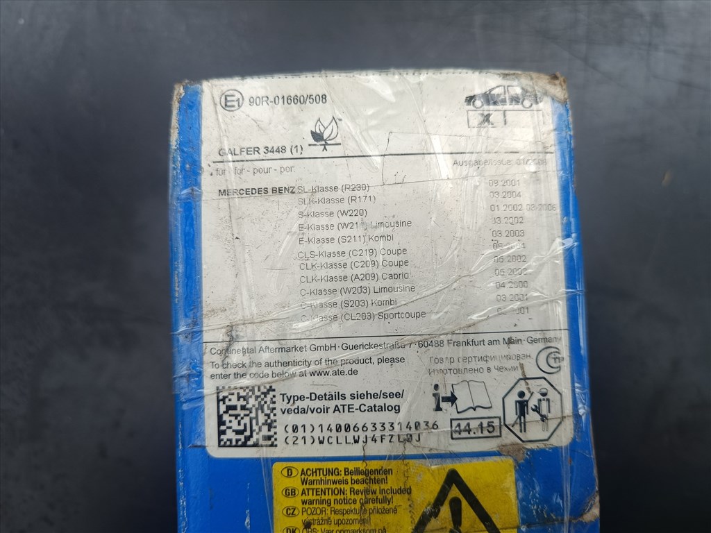 ATE 13.0460-4990.2 fékbetétkészlet Mercedes 2. kép