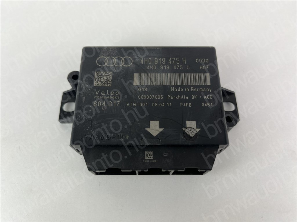 AUDI A6 C7 (4G2, 4GC) Tolatóradar vezérlőegység/modul (4H0919475H) 1. kép