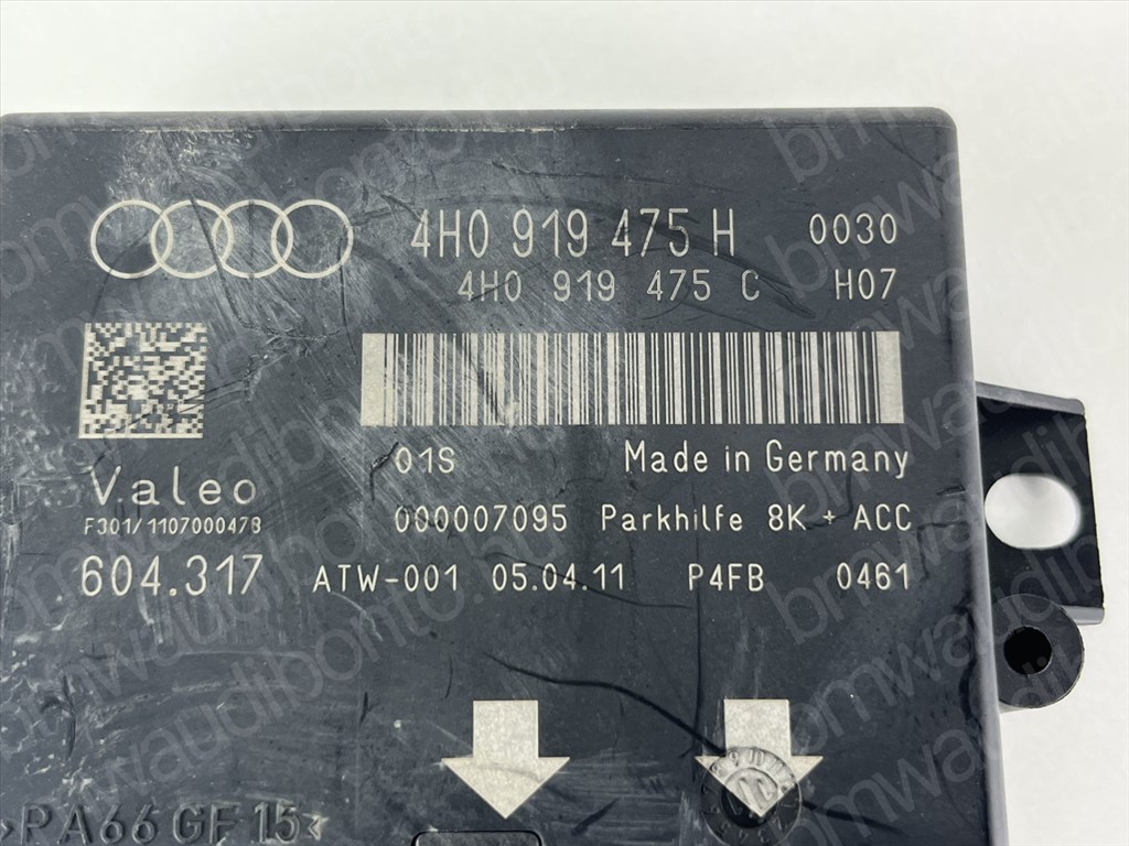 AUDI A6 C7 (4G2, 4GC) Tolatóradar vezérlőegység/modul (4H0919475H) 2. kép