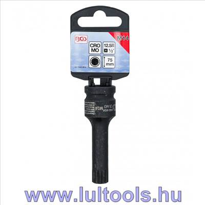 Levegős bitfej | 12,5 mm (1/2") Meghajtás | Bordás (XZN-hez) M14