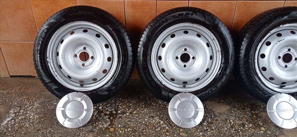DACIA 15" LEMEZFELNI 4X100 TÉLI 185/65R15 GUMIVAL OLCSÒN!!! 2. kép
