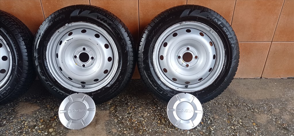 DACIA 15" LEMEZFELNI 4X100 TÉLI 185/65R15 GUMIVAL OLCSÒN!!! 3. kép