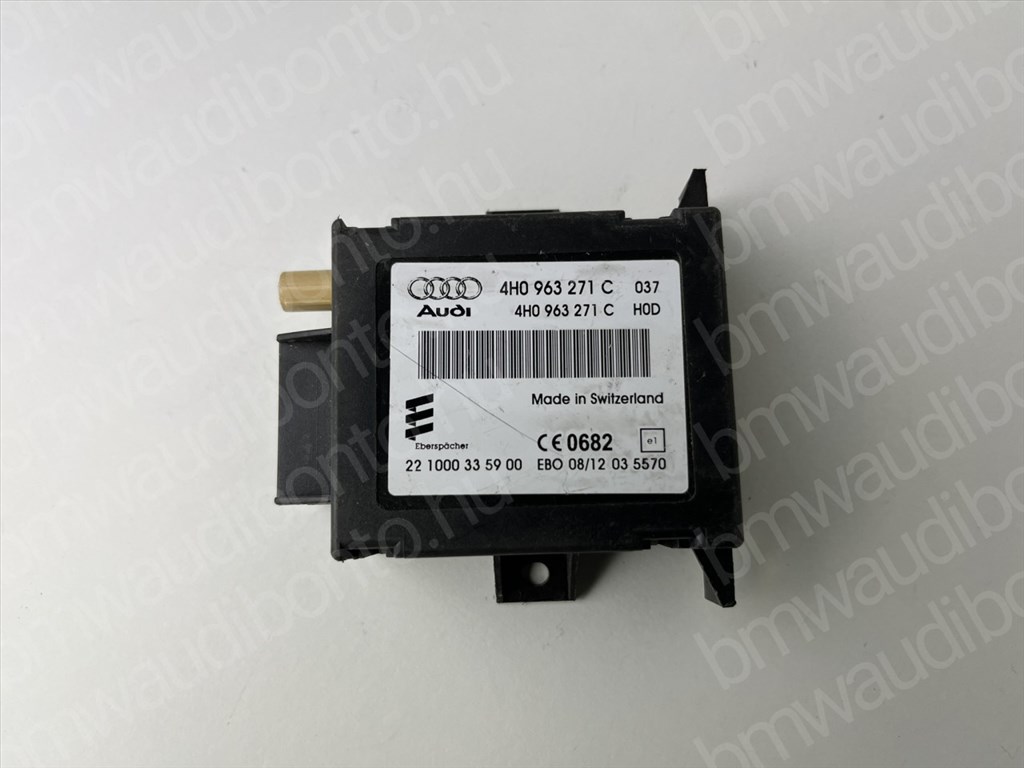 AUDI A6 C7 (4G2, 4GC) Webasto állófűtés vezérlőegység/modul (4H0963271C) 1. kép