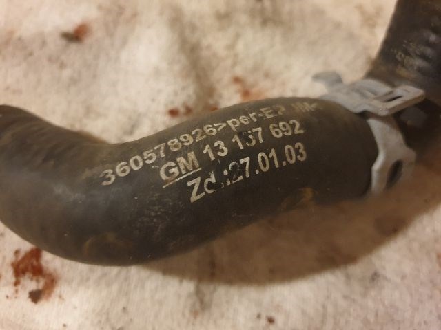 Opel Corsa C 1.3 CDTI Vízcső Z13dt Z13dtj  13157692 2. kép