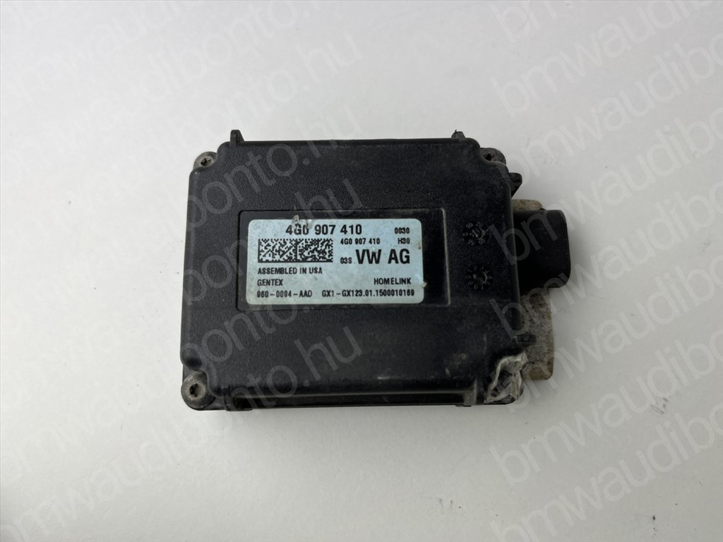 AUDI A6 C7 (4G2, 4GC) Homelink garázskapu nyitó vezérlőegység/modul (4G0907410) 1. kép