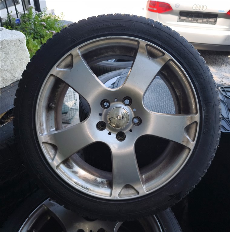 KRONPRINZ MAGMA 5x112 ALUFELNI R17" + DUNLOP TÉLI GUMI GARNITURA ELADÓ! 1. kép