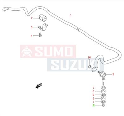 Suzuki Swift stabilizátor anya 09159-08083