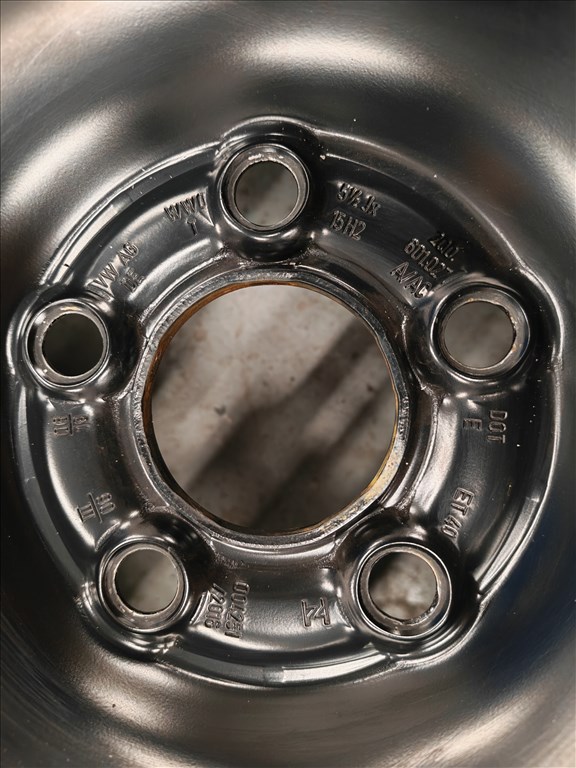  15" 5x100 VW lemezfelni szett dísztárcsával! 7. kép