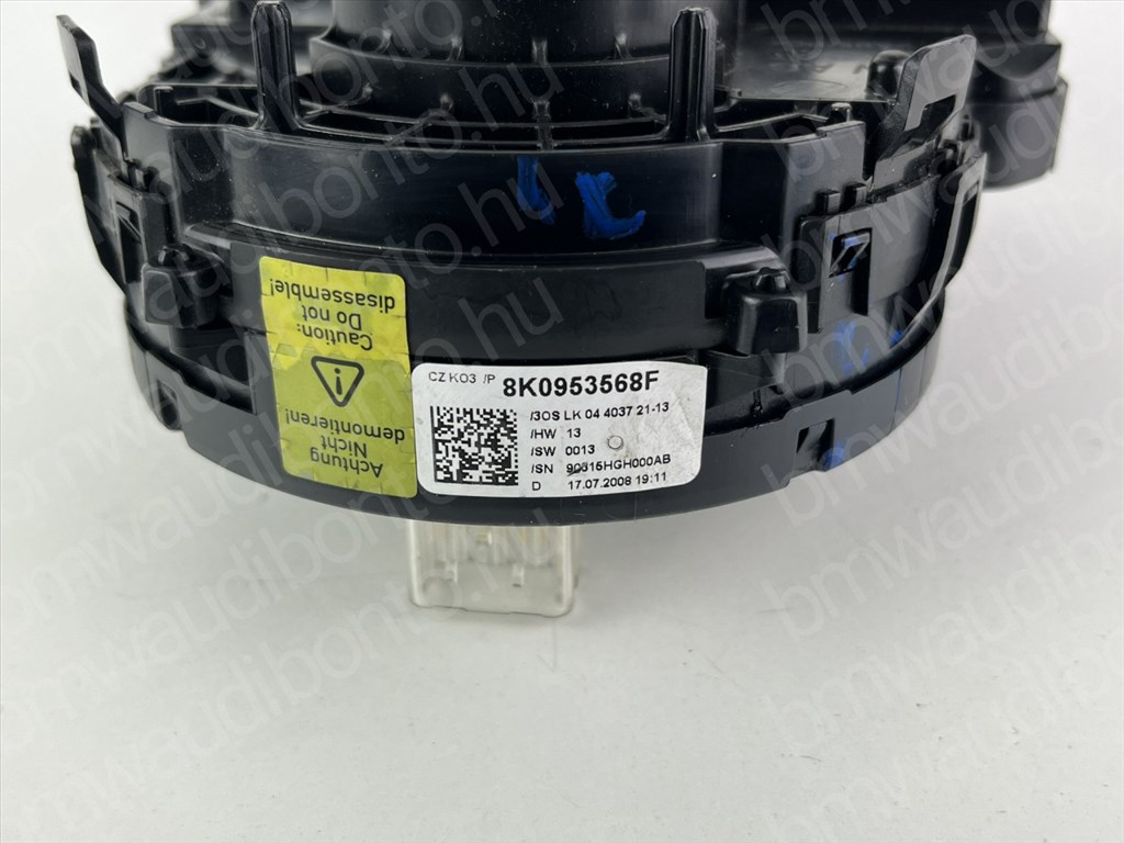 AUDI A4 B8 (8K2) Légzsákátvezető szalagkábel (8K0953568F) 2. kép