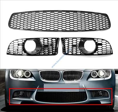 BMW E90 E91 E92 E93 M3 stye lökhárító rács Középső