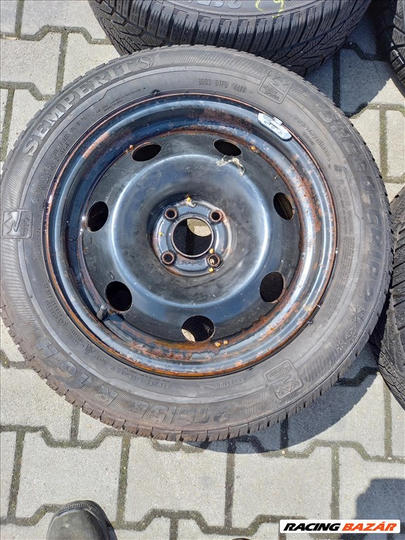 Peugeot 5008 4x108 lyukosztású 16" használt lemezfelni, 215/55 használt Semperit téli gumi sxx3 3. kép