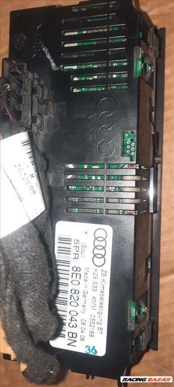 Audi A4 B7 fűtéskapcsoló panel klíma digitális klímavezérlő panel  8e0820043bn 2. kép