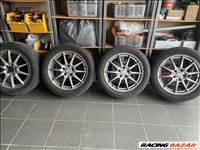  5x112 lyukosztású 17" használt Gyári alufelni, rajta 205/55 használt Triangle gumi 